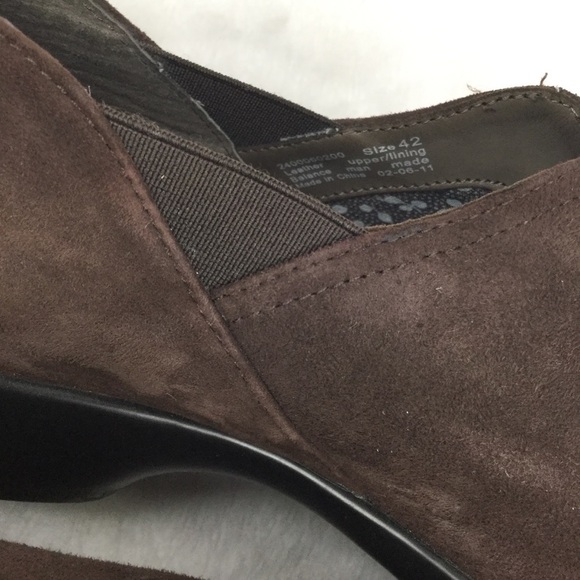Dansko Suede Slip on Mary Jane shoes Brown Size 42/ US 11.5-12 - Picture 7 of 8